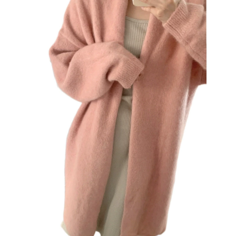 Кардиган, милый цветной свитер, куртка, oversize