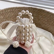 儿童包包时尚个性公主手提包2025夏季新款女童珍珠斜挎包配饰包潮