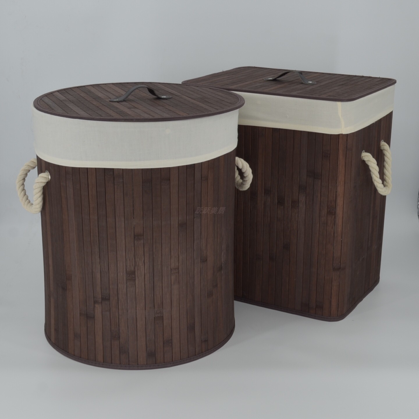 Dirty clothes basket bamboo large dirty clothes basket clothes toy storage basket storage bucket fabric foldable storage box