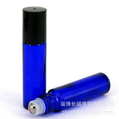 10ml透明白色玻璃滚珠瓶 香水瓶化妆品唇油分装瓶 精油走珠瓶瓶盖