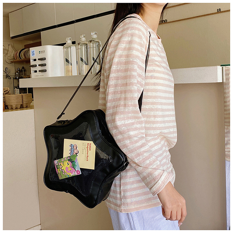 This year's popular color bags, 2025 new star bags, Japanese-style sweet single-shoulder bags, crossbody bags, women's bags, cross-border undefined