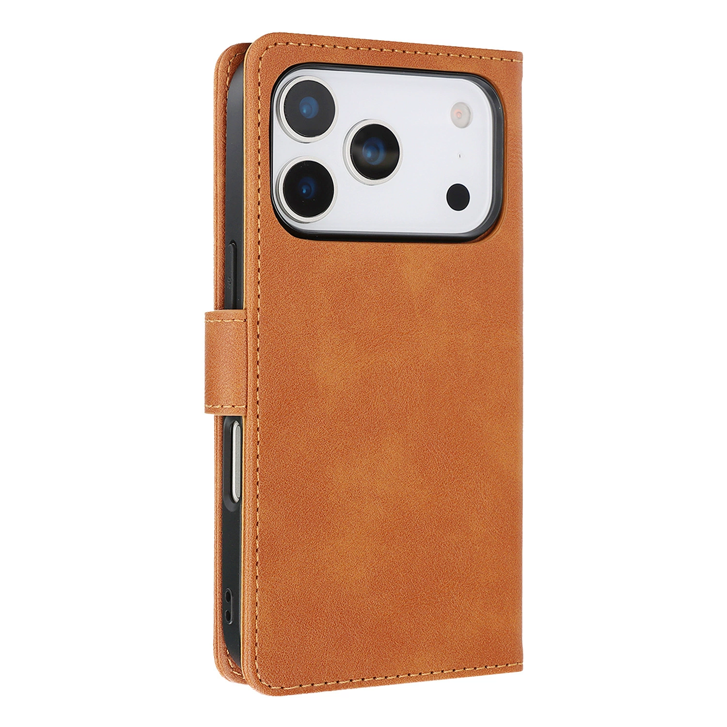 Suitable for iPhone17Pro Max wireless charging leather case MagSafe two-in-one plug-in card split protective case