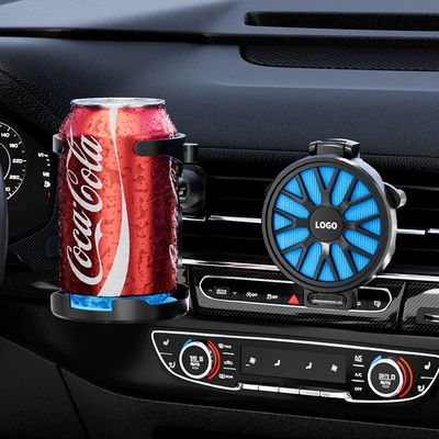 Beverage Holder, Multi-Functional Tea Cup – Car cup holder/beverage holder - black-blue