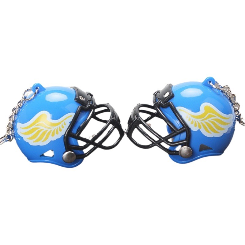 Mini casco de rugby recuerdo mini hockey casco colgante británico americano fútbol gorra modelo regalo