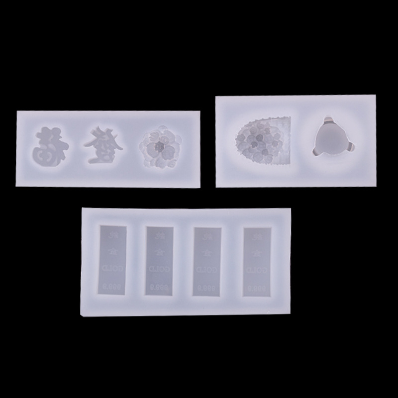 Cornucopia barra de oro cobre del molde silicona decoración la torta Fondant accesorios chocolate