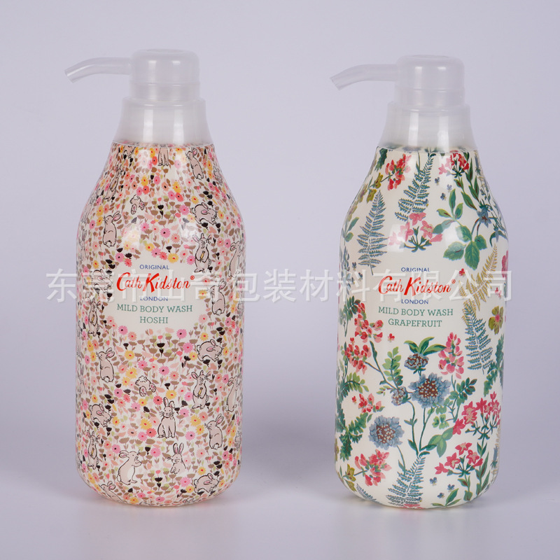 源头厂家沐浴露PET PVC热收缩膜标签彩色印刷塑料商标 热收缩膜