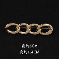 Simple and fashionable glossy chain brooch, anti-exposure, waist tightening, fixed clothing accessories, waist size reduction, tightening buckle accessories
