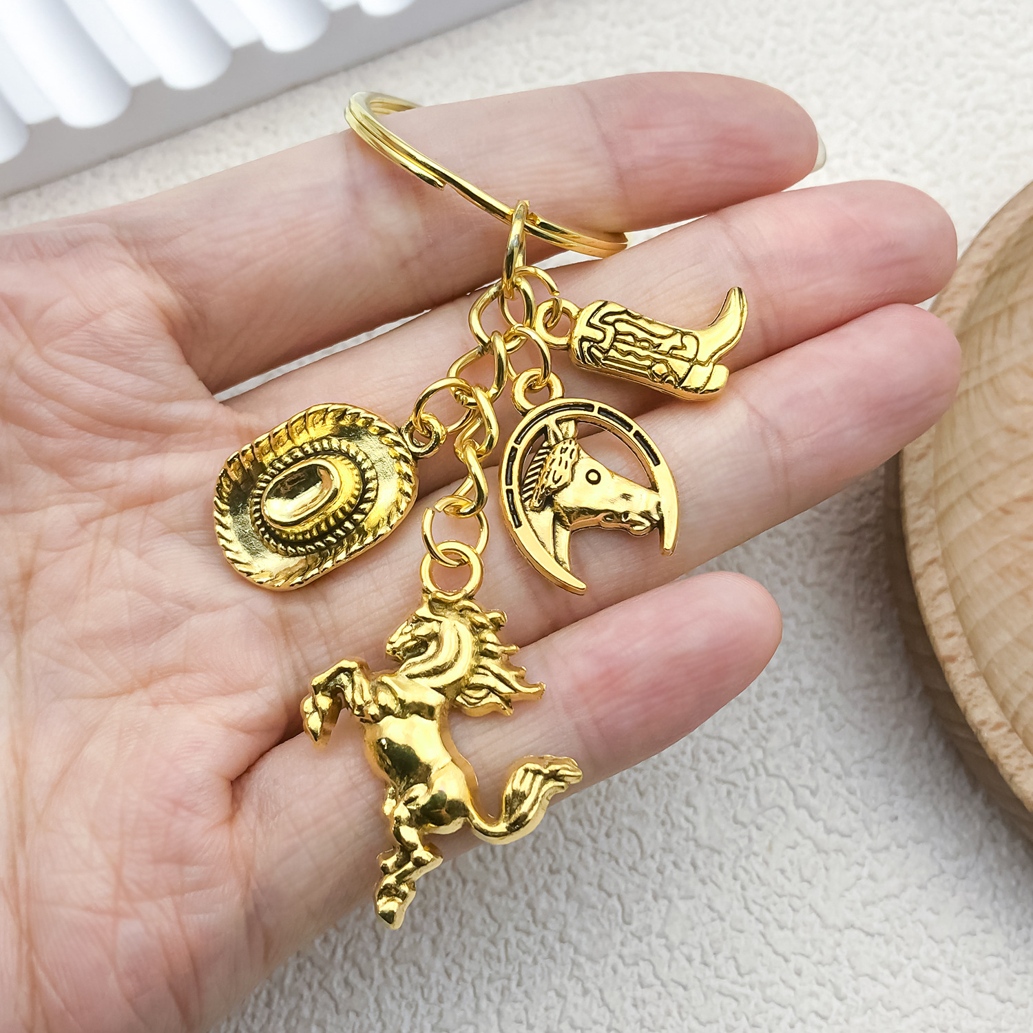 Plating Design 1 Piece Elegant Simple Style Horse Alloy Plating Keychain