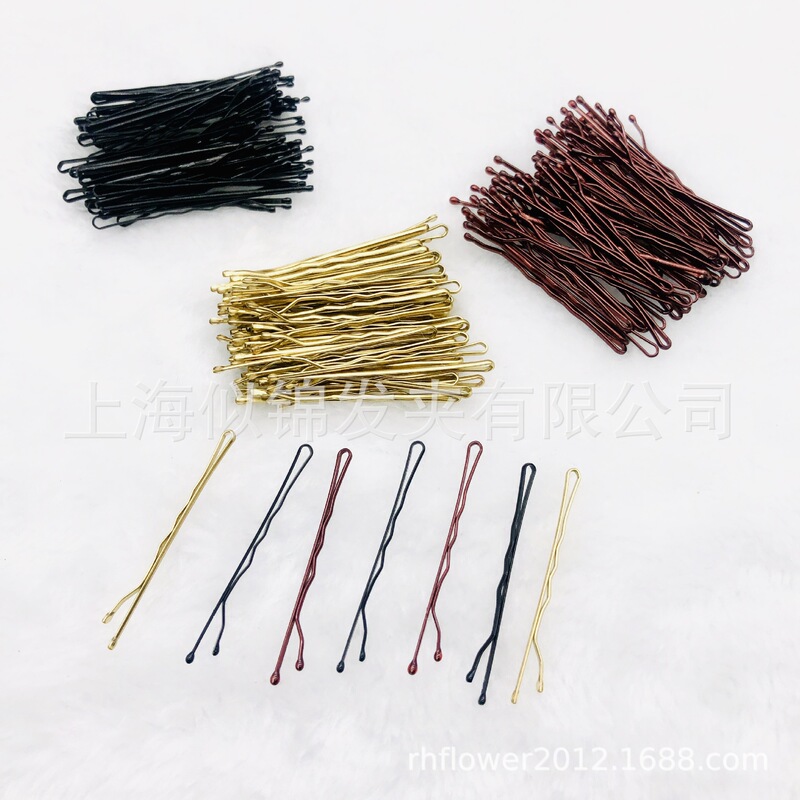 5cm Taobao Pinduoduo Specializes in Selected Origin Environmentally Friendly One-Word Clip Black Brown Gold Silver Cross-Border