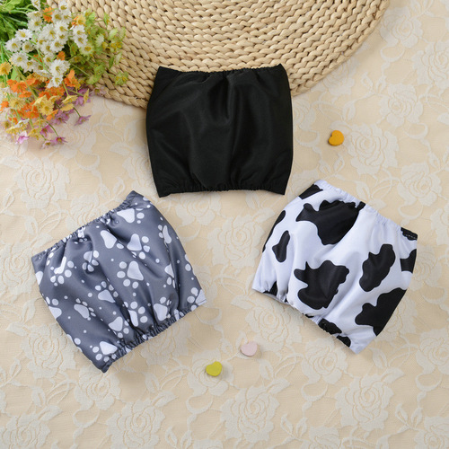  upgraded black and white menstrual pants for bitches, menstrual safety pants, sanitary diapers, pet anti-harassment estrus underwear