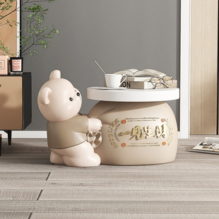 Cream Style Big Bear Living Room Floor-Standing Ornaments Tv Cabinet Home Accessories Sofa Coffee Table Bedside Table Housewarming Gift