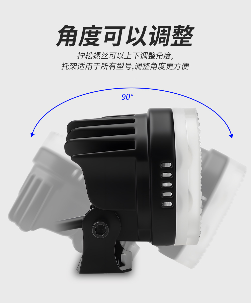Cross-Border Colorful Four-Leaf Clover Motorcycle Modified Headlights Yellow and White Always on Rgb Colorful Aperture Headlights Spotlights
