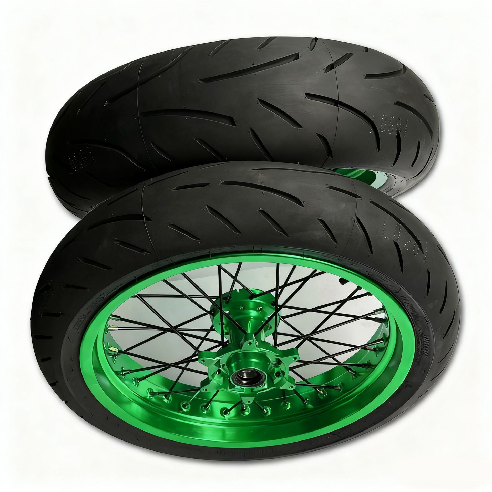 Modified Hengjian Ktm Cnc Rim 17 Aj1 Kevi K16 Off-Road Motorcycle Semi-Hot-Melt Slick Tire Hub Assembly