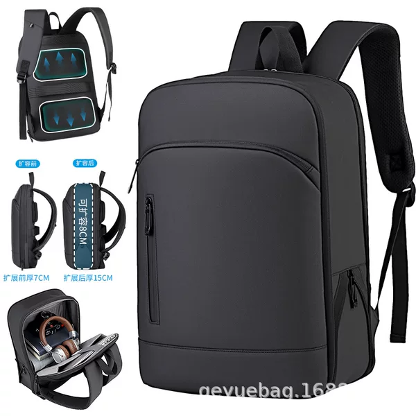 Cross-border best-selling backpack, commuter backpack, expandable large-capacity business travel backpack, laptop bag