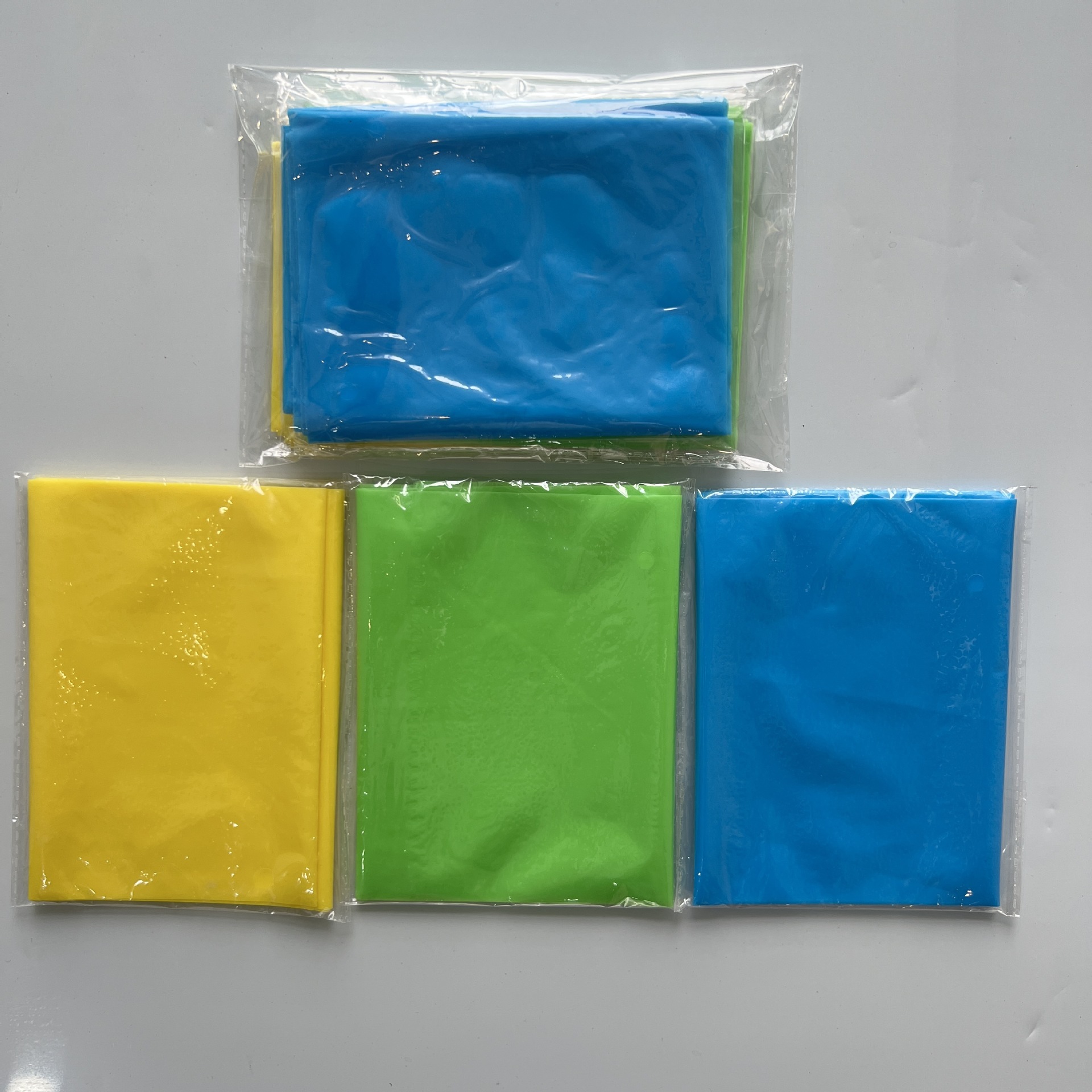 Three packs yellow+green+blue