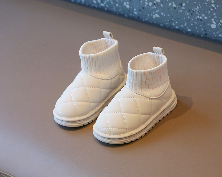 Cotone per ragazze invernali Snowy 2023 per bambini con calzini caldi per stivali corti da ragazzo e medi ispessiti_voghion.com