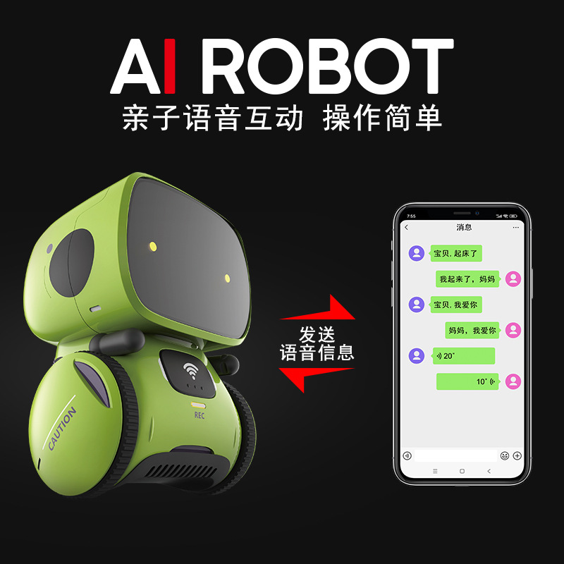 Diálogo transfronterizo de IA para niños robot de control de voz inteligente de detección táctil de baile juguetes divertidos de máquinas eléctricas
