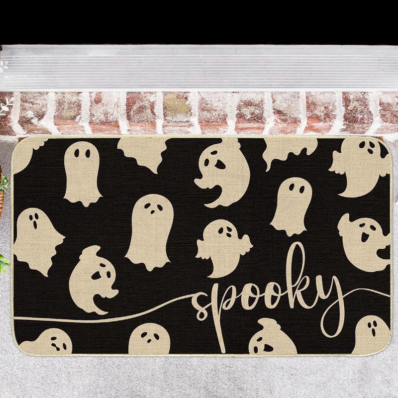 ハロウィンフロアマット、玄関ドアマット、浴室吸水性フットマット、ホリデーデコレーションマット、TEMUドロップシッピング|undefined