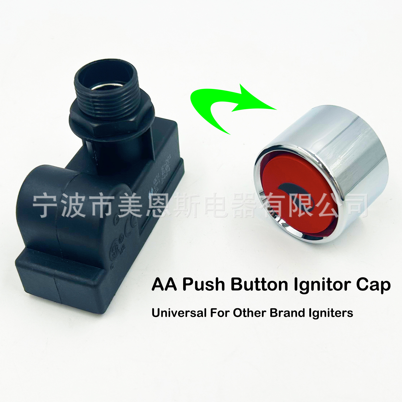 DC Pulse Igniter DC1.5V Universal AA Battery Spark Electronic Gas Grill Igniter Compatible 2