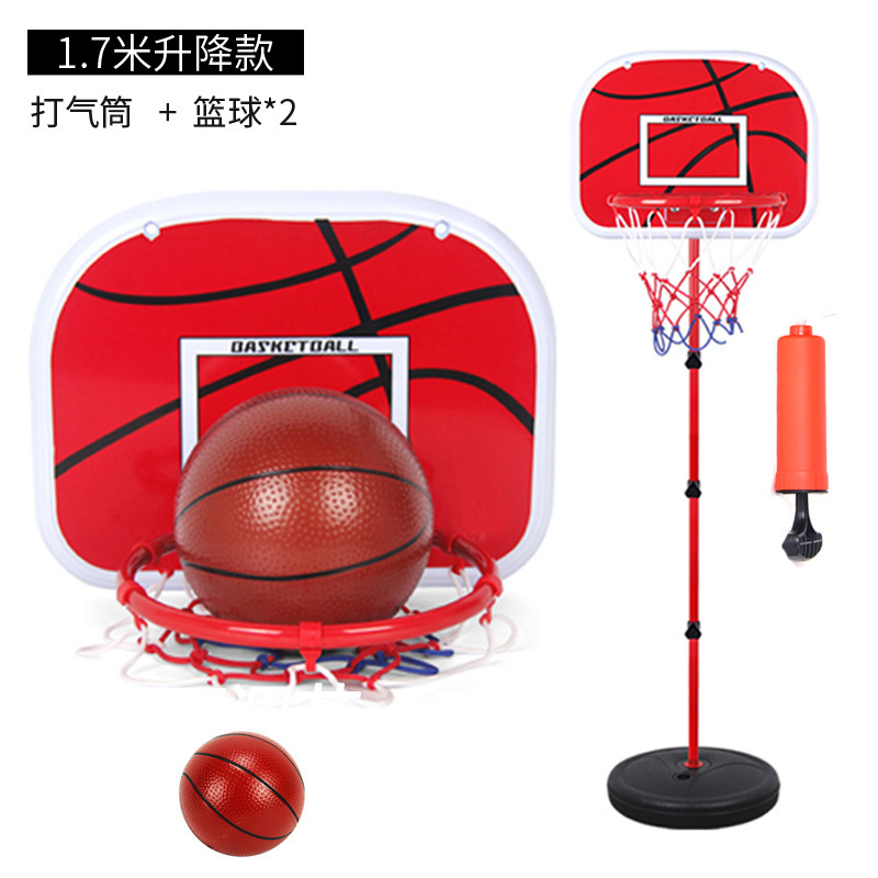 Indoor y exterior ajustable marco de baloncesto deportivo marco de hierro juguetes infantiles 1.5m elevable juguetes de baloncesto ocio