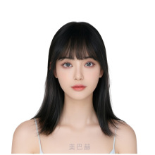 BG002遮白发头顶补发块增发垫发刘海假发片 hair topper 假发厂家