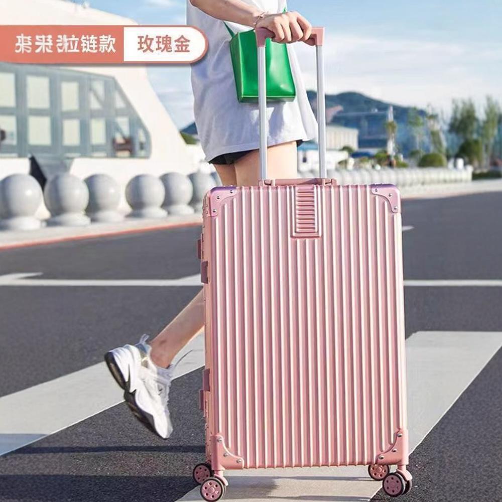 Maleta de mujer red retro 20 pulgadas pequeña caja de viaje de tirón 24 pulgadas maleta de estudiante rueda universal