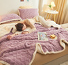 thickening keep warm Coral dormitory household Double Siesta blanket Sofa blanket Air blanket leisure time Blanket