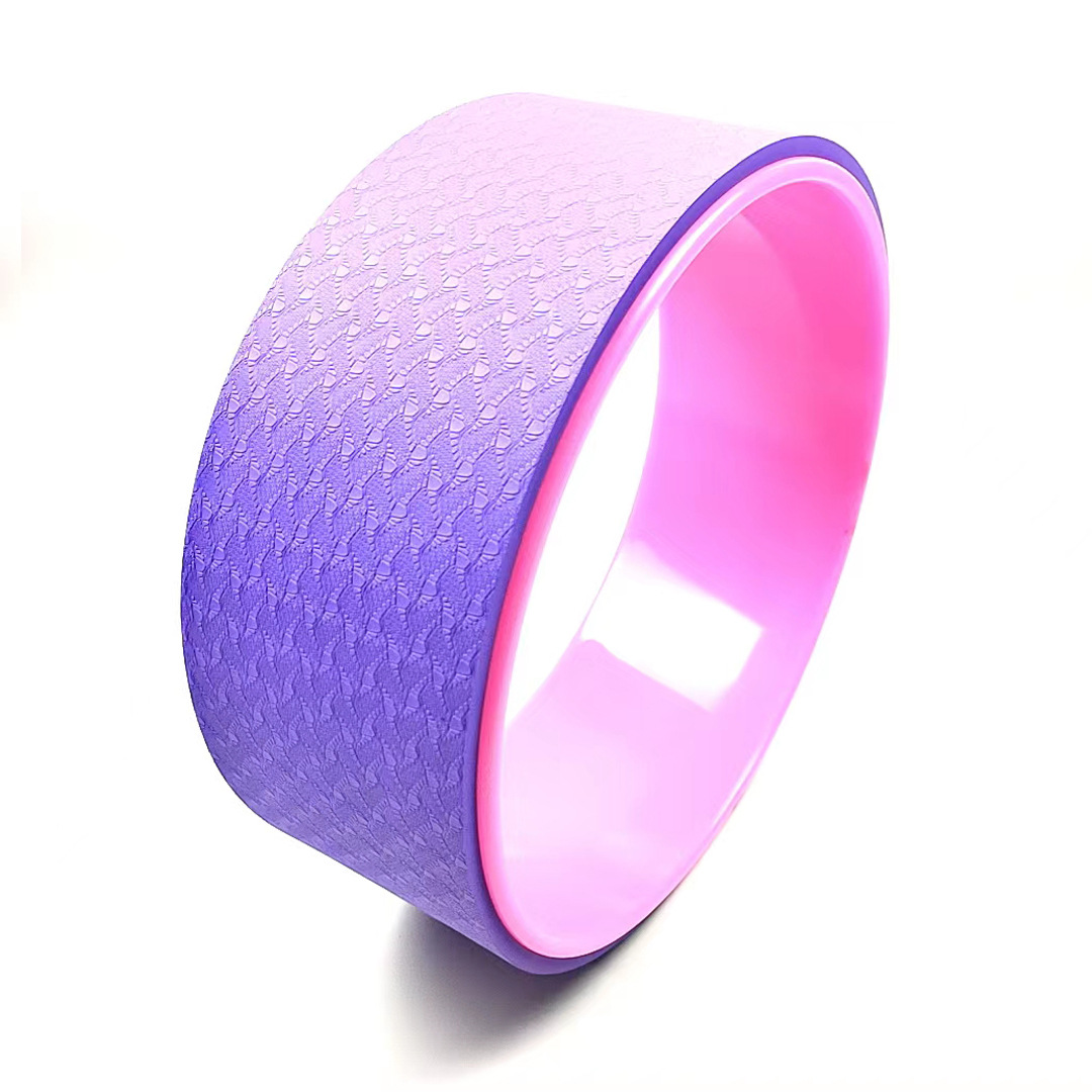 32CM 클래식 요가 휠-핑크 + 퍼플