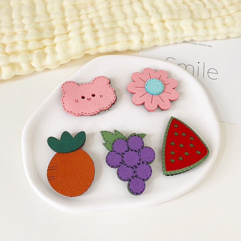 Fruit Velcro Broken Hair Stickers