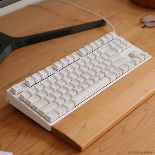 Solid Wood Keyboard 1 Hand Rest Wooden Beech 87 Keyboard Typing Wrist Pad Keyboard Hand Rest Walnut Computer Stain Resistant 1