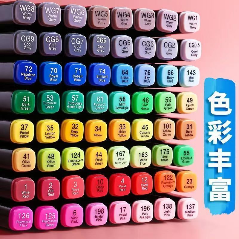 TOUCH marcador de dos cabezas conjunto de estudiantes acuarela pincel de pintura de aceite de secado rápido pincel al por mayor