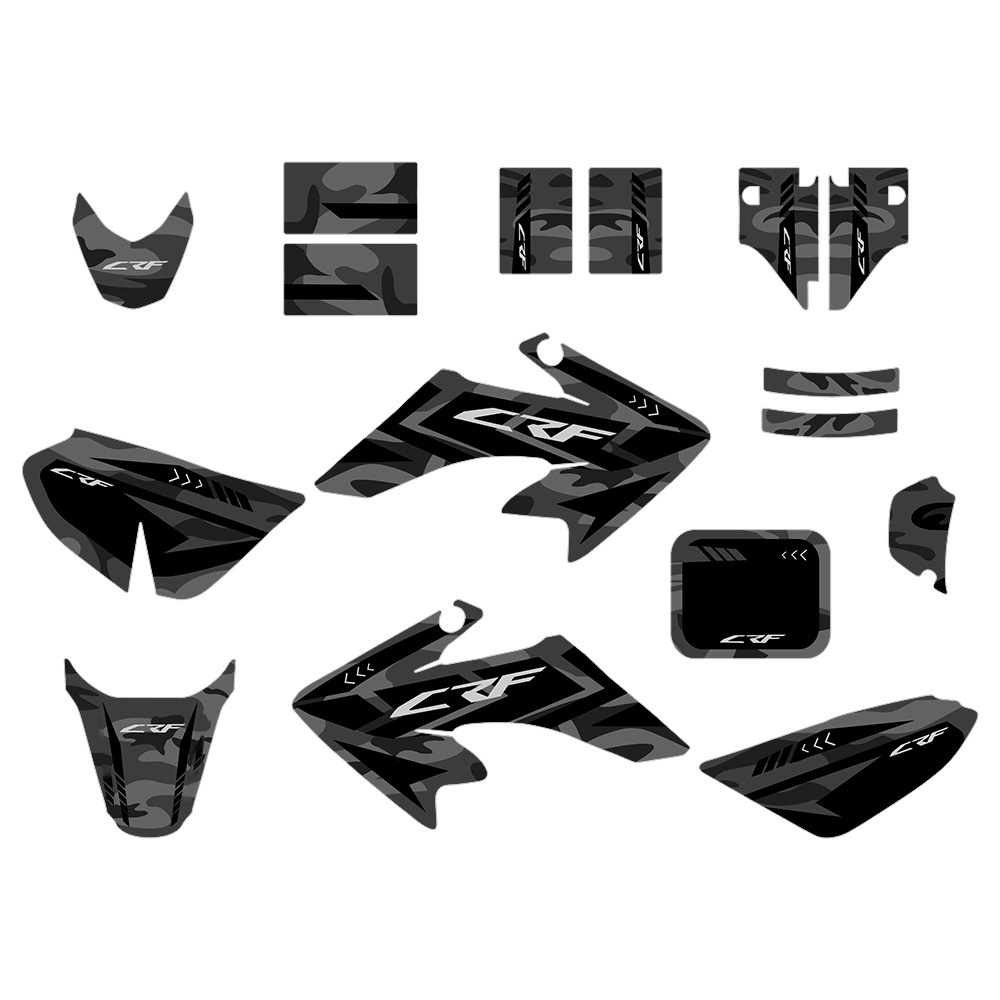 Pegatinas de motocicleta todoterreno aplicables a CRF50 CRF50F 2004 - 2012 película de adhesión del cuerpo de todo el vehículo
