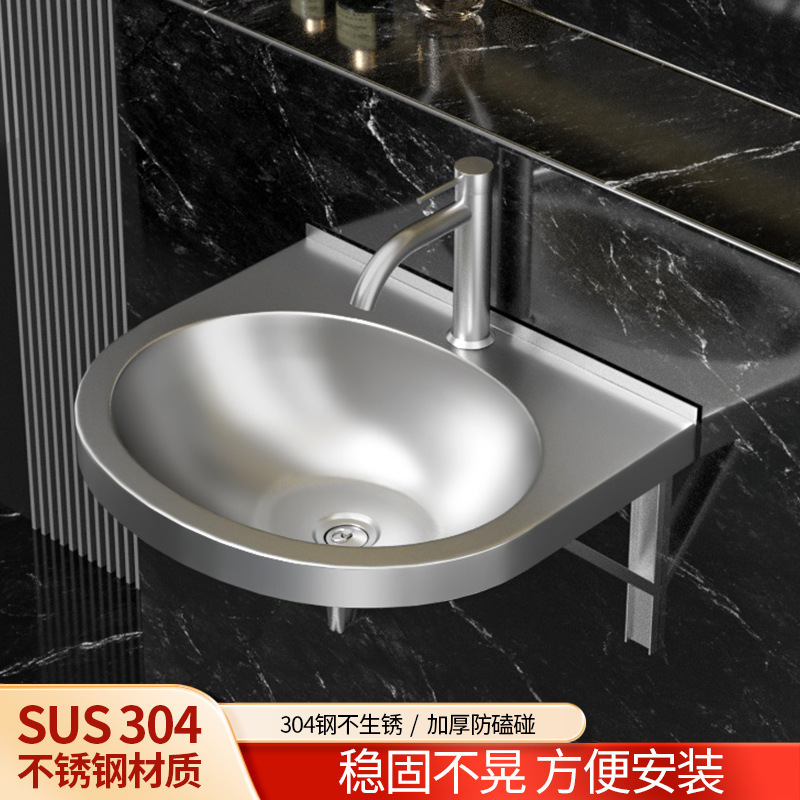 Stainless steel column basin integrated household floor-standing…