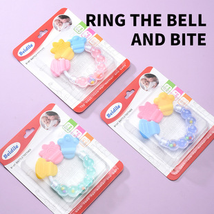 Manufacturer Supplies Baby Fruit and Vegetable Teething Sticks, Infant Silicone Teether, Teething and Tooth-Fixing Device, Rattle, Safe Soft Rubber