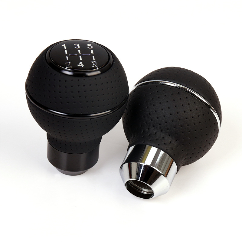 Cross-border hot sale suitable for car modification 5-speed shift handball gear lever gear handle head gear handle ball accessories