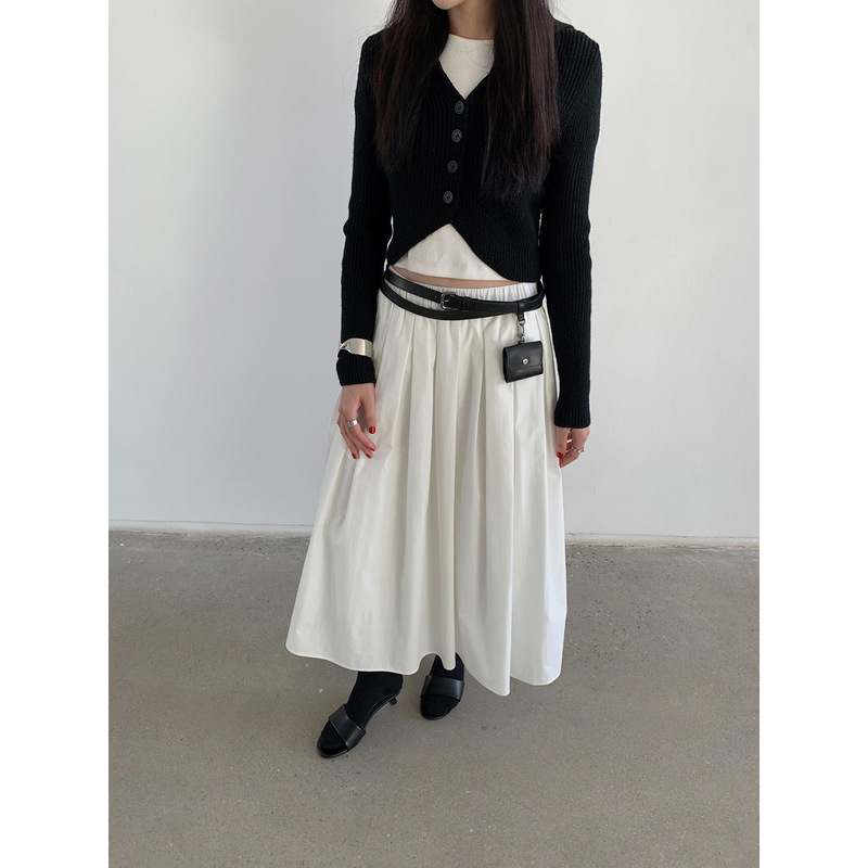 【No Returns or Exchanges】Sweet Girl Layered Navy Collar Knit Cardigan Outerwear New Slim-Fit Cropped Top for Women