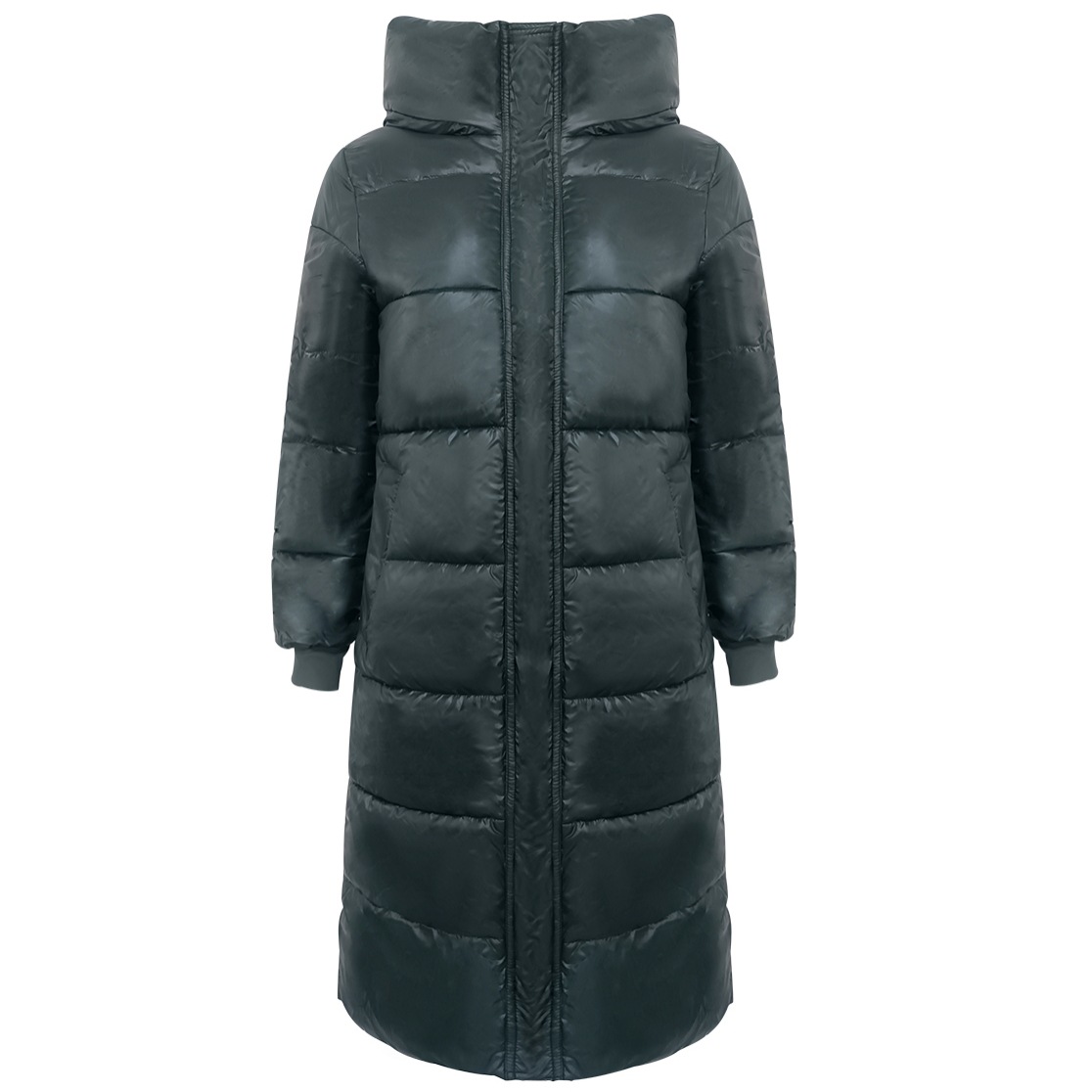 Langer Damen-Wintermantel mit Kapuze, dick gesteppt, modische und elegante Outdoor-Jacke, auch in großen Größen erhältlich_voghion.com