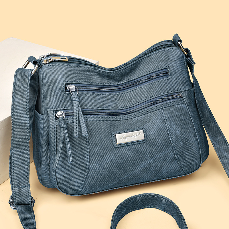 Multi-layer Soft Leather 2024 New Fashion Versatile Middle-aged And Elderly Mom Large Capacity Single Shoulder Crossbody_voghion.com