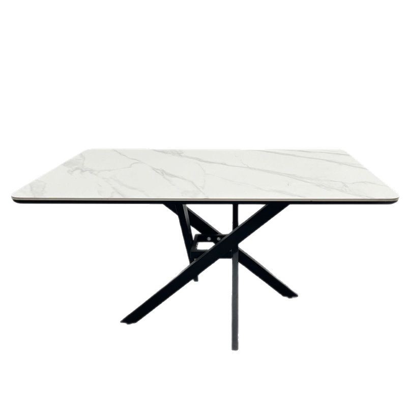 Mesa de patio al aire libre transfronteriza, jardín de villa, terraza al aire libre, mesa de té, mesa de negociación, mesa de comedor de pizarra informal, mesa de comedor