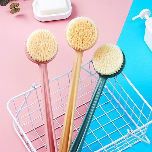 Bath brush, long handle, shower, back rub, mud, no need to ask for help, soft-bristled bath brush, back rub brush, body bath brush