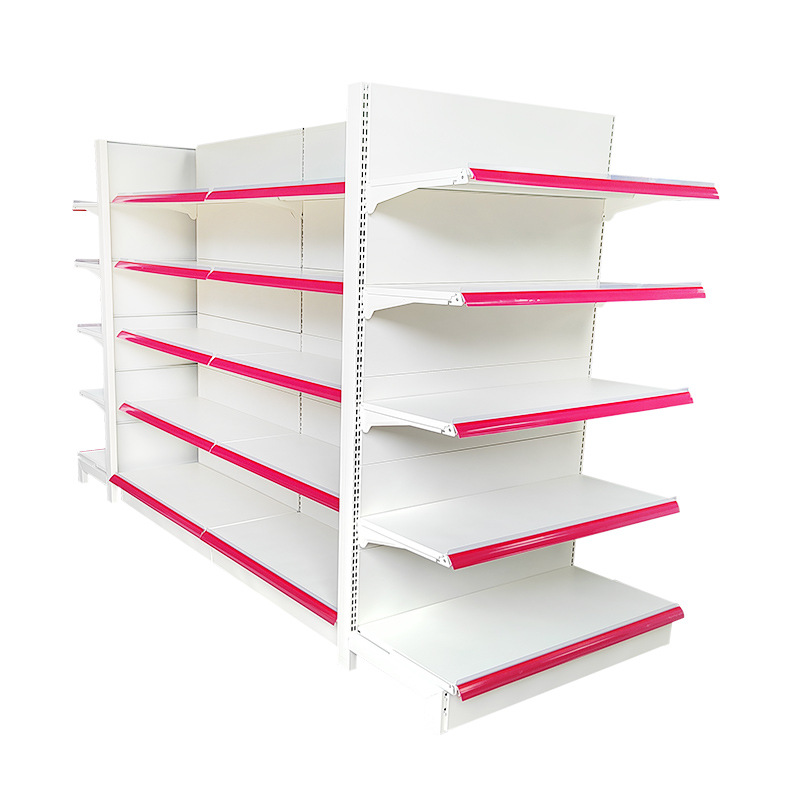 Estantes de tiendas de conveniencia de doble cara estantes de supermercados estantes de estantes de estantes de artículos de papelería estantes de exhibición de estantes de supermercados