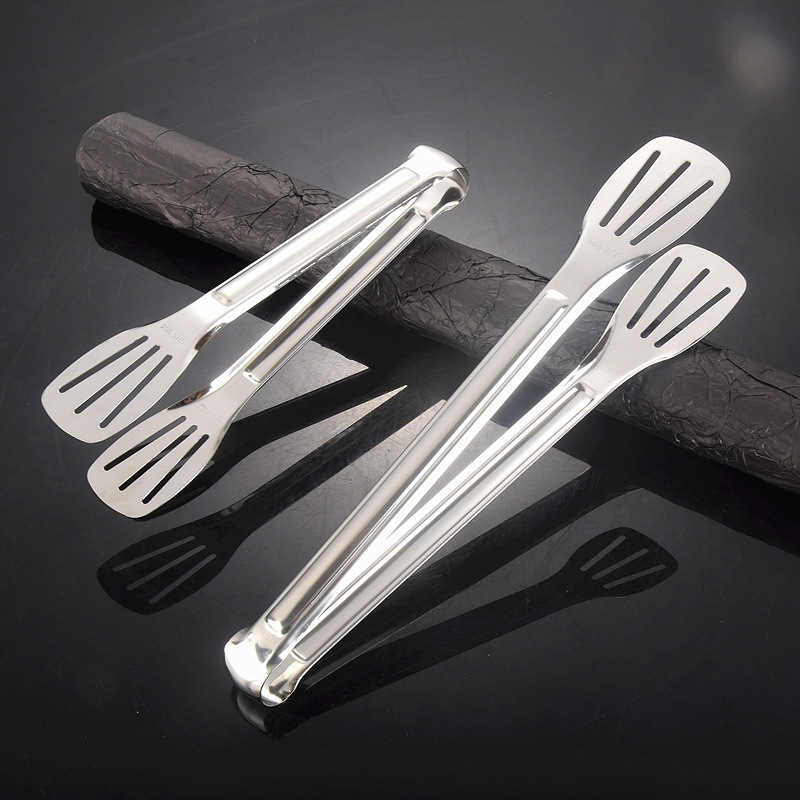 304 Stainless Steel Food Clips, High Temperature Resistant, Anti-Scalding Barbecue Clips, Kitchen Commercial Mirror Polished Anti-Rust Food Clips