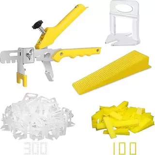 瓷砖找平器瓷砖水平系统带瓷砖钳瓷砖垫片夹楔子工具套装1/8英寸