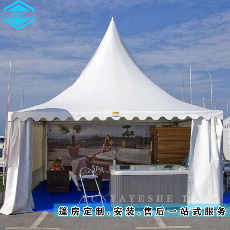 欧式尖顶帐篷 篷布可印logo  活动展览等场合使用  安装快捷