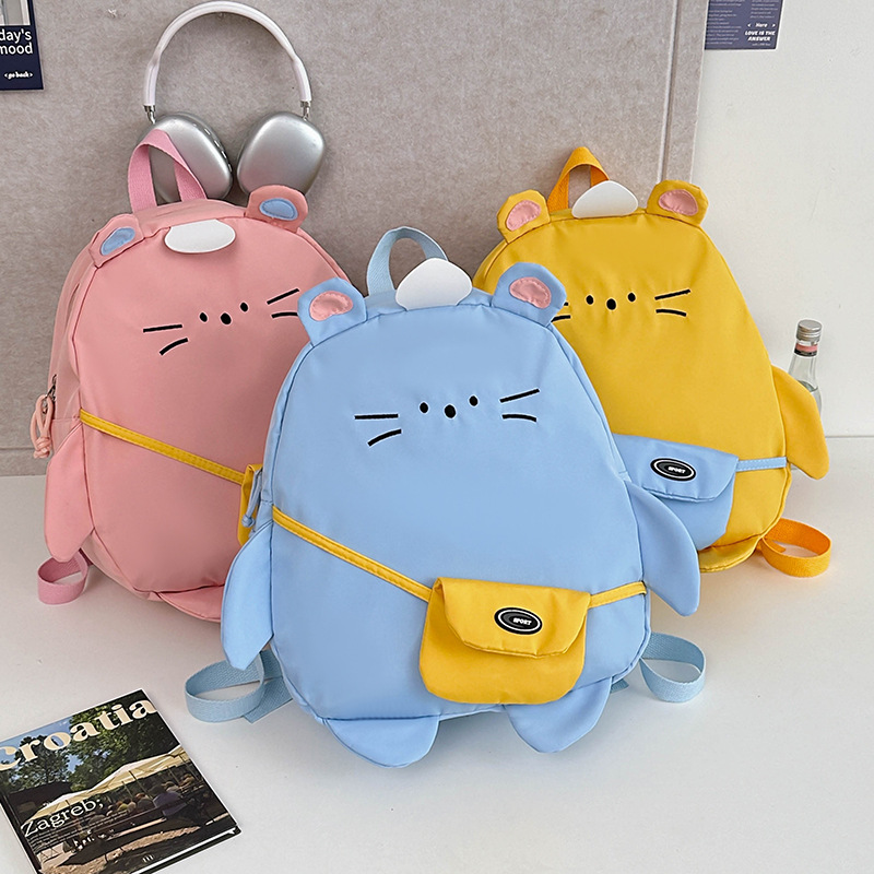 Mochila japonesa para niños y niñas, caricatura encantadora mochila de bebé, impresión de aire extranjero, mochila infantil de gran capacidad