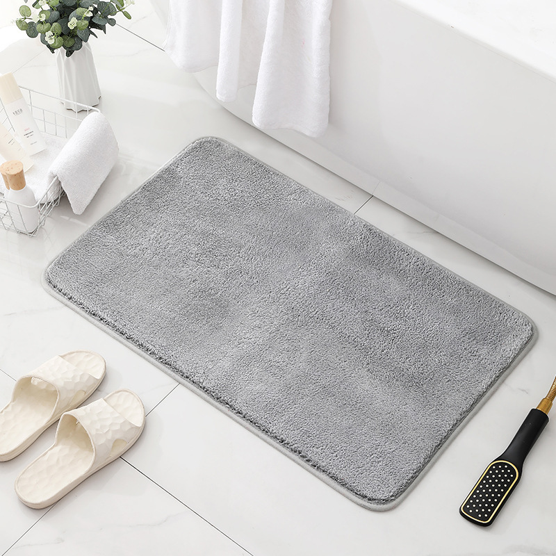 Thickened Imitation Cashmere Bathroom Toilet Bathroom Toilet Door Water-Absorbent Non-Slip Floor Mats Door Mats Home