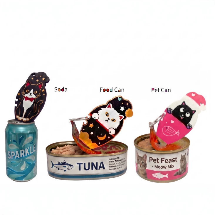 Amazon Pull Tab Can Opener, Nail Protection Can Opener, Christmas-themed Cat Food Pull Ring Bottle Opener