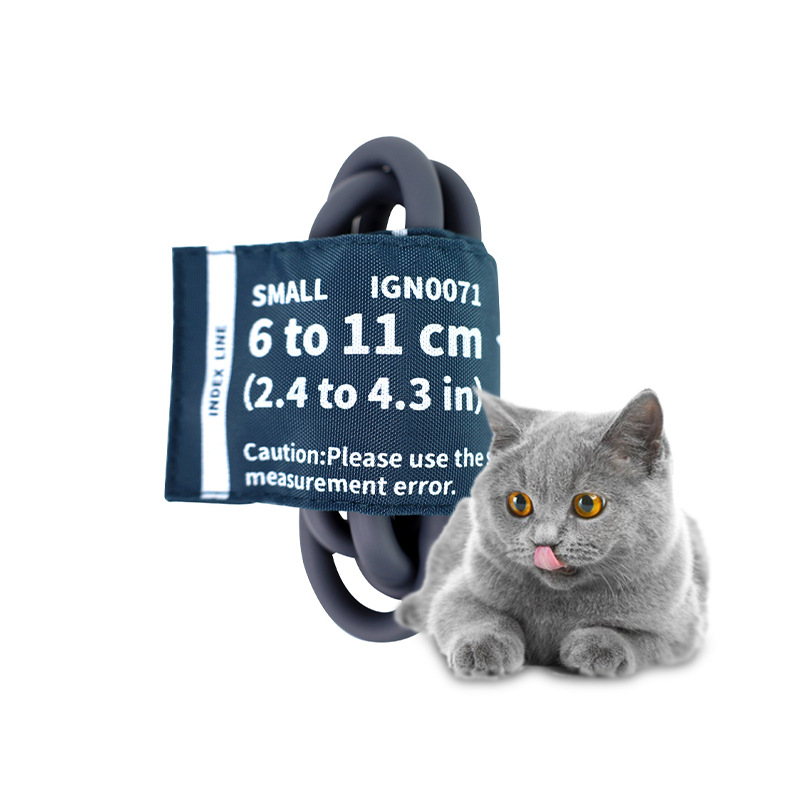 Fabricante Kangtai, venta al por mayor de accesorios para monitores de presión arterial, brazalete para monitor de presión arterial veterinario con conector, brazalete transfronterizo.