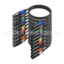 锌合金外壳带屏蔽纯铜卡侬线公对母麦克风XLR专业级音频线