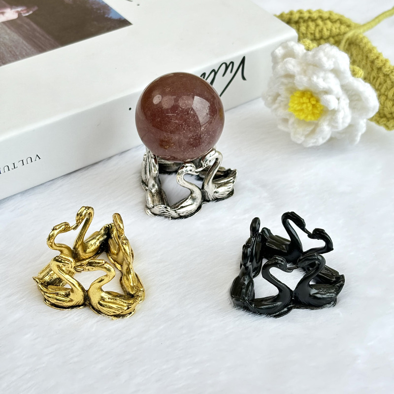 [Compound animal metal base] crystal ball crafts base ball holder egg carving holder metal multi-ball crafts